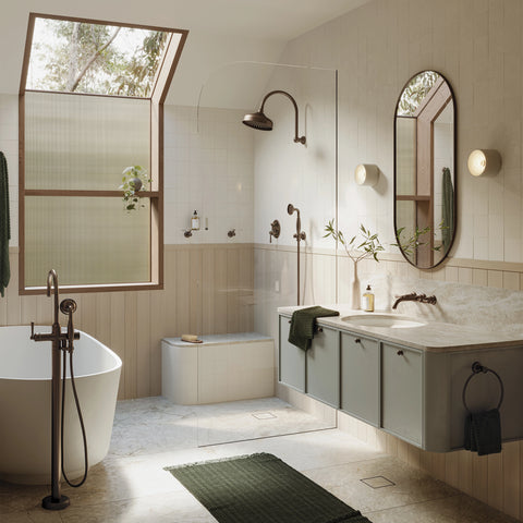Phoenix Cromford High Rise Shower Arm and Rose 210mm