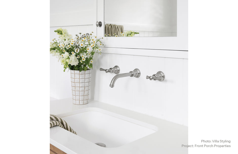 Cromford Wall Basin/Bath Set 180mm