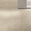 Limestone Beige External Limestone Look Porcelain Tiles in a room setting