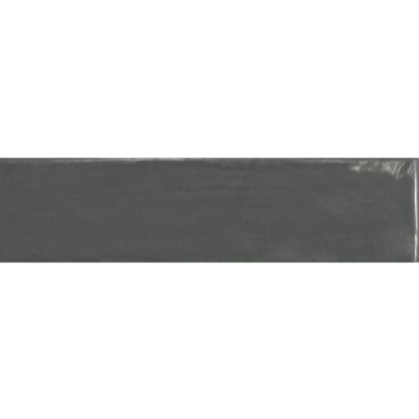 Lodge Dark Grey Wavy Gloss Ceramic Subway Tiles tile