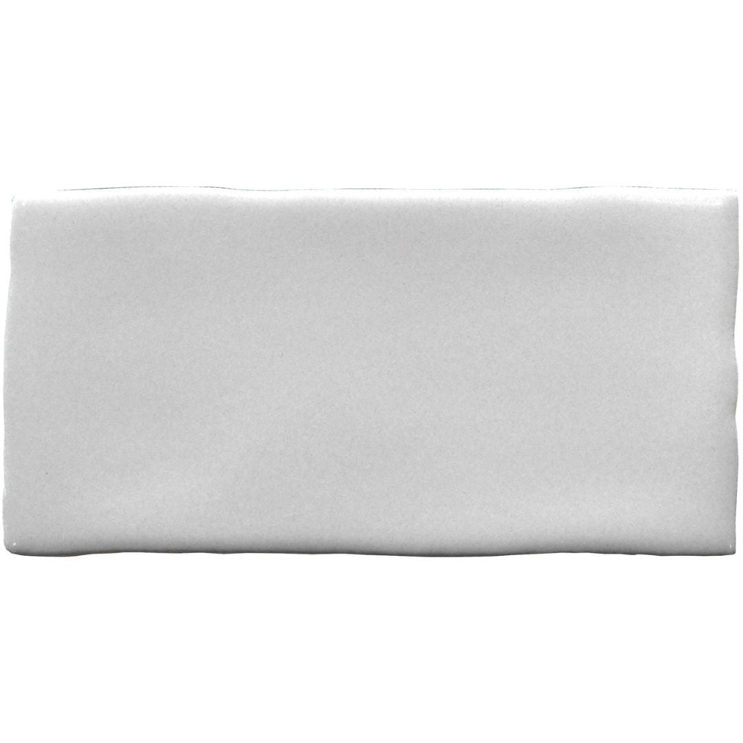 Lodge Light Grey Wavy Edge Matt Ceramic Subway Tiles tile