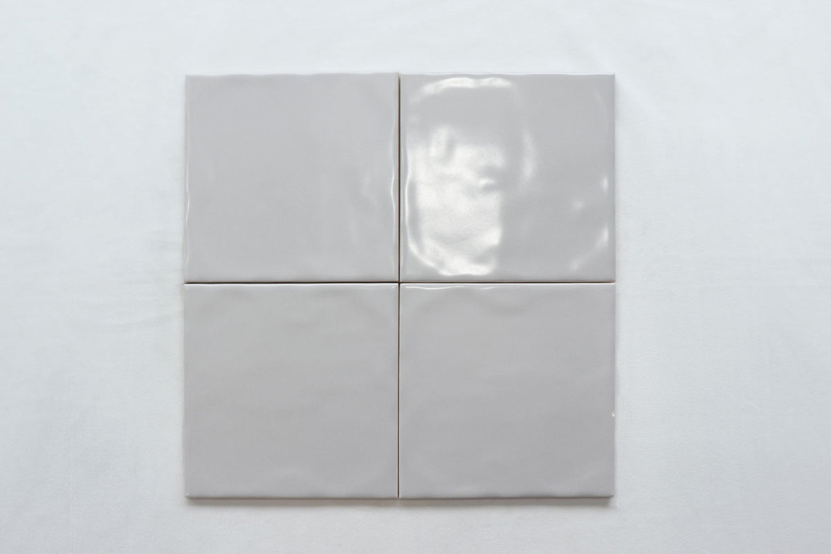 Lodge Light Grey Wavy Matt Ceramic Tiles in a room setting