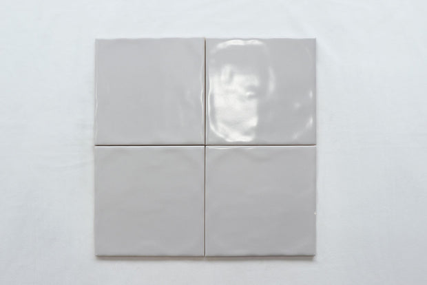 Lodge Light Grey Wavy Matt Ceramic Tiles in a room setting