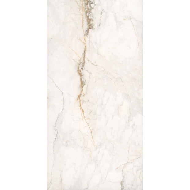 Luna Gold Polished Marble Look Porcelain Tiles 600x1200mm tile