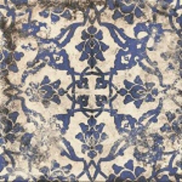 Maioliche Cementine 2 Blu Patterned Matt Porcelain Tiles tile