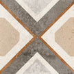 Maioliche Cementine 3 Beige Patterned Matt Porcelain Tiles 200x200mm tile