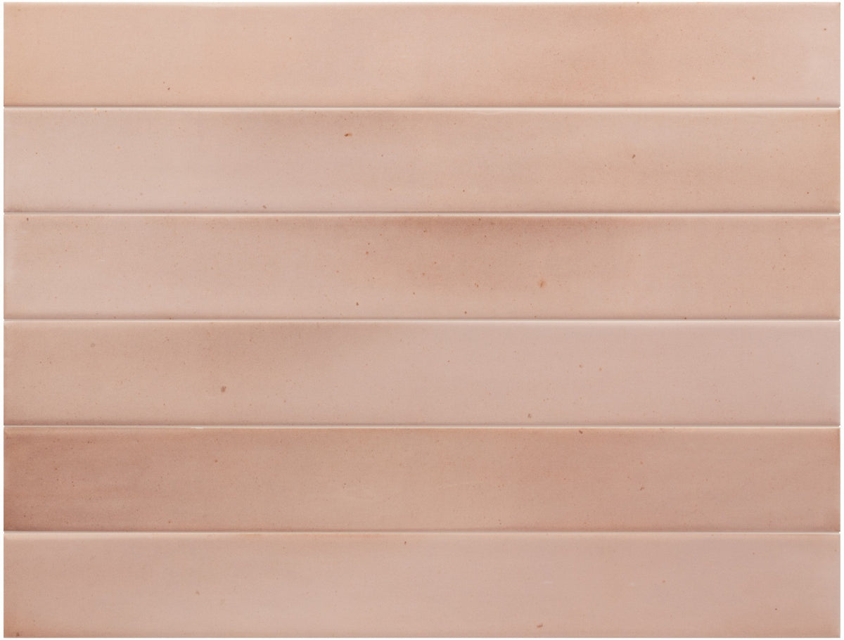 Massimo Pink Sand Satin Ceramic Subway Tiles tile