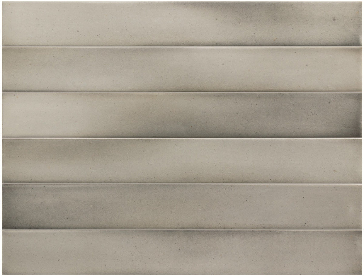 Massimo Skylon Grey Satin Ceramic Subway Tiles tile