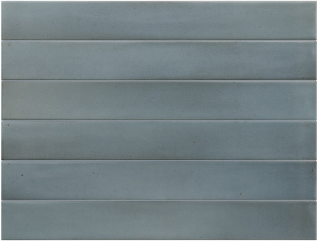 Massimo Smoke Blue Satin Ceramic Subway Tiles tile