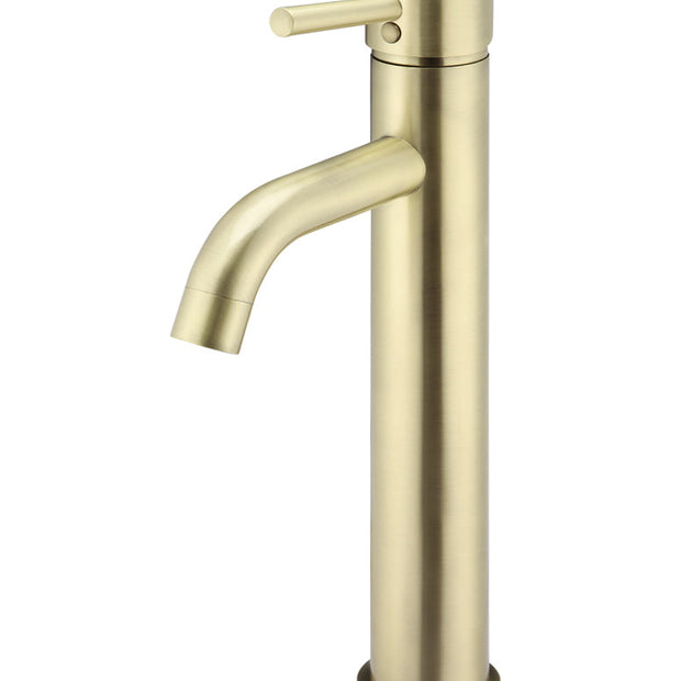 Round Tall Curved Basin Mixer