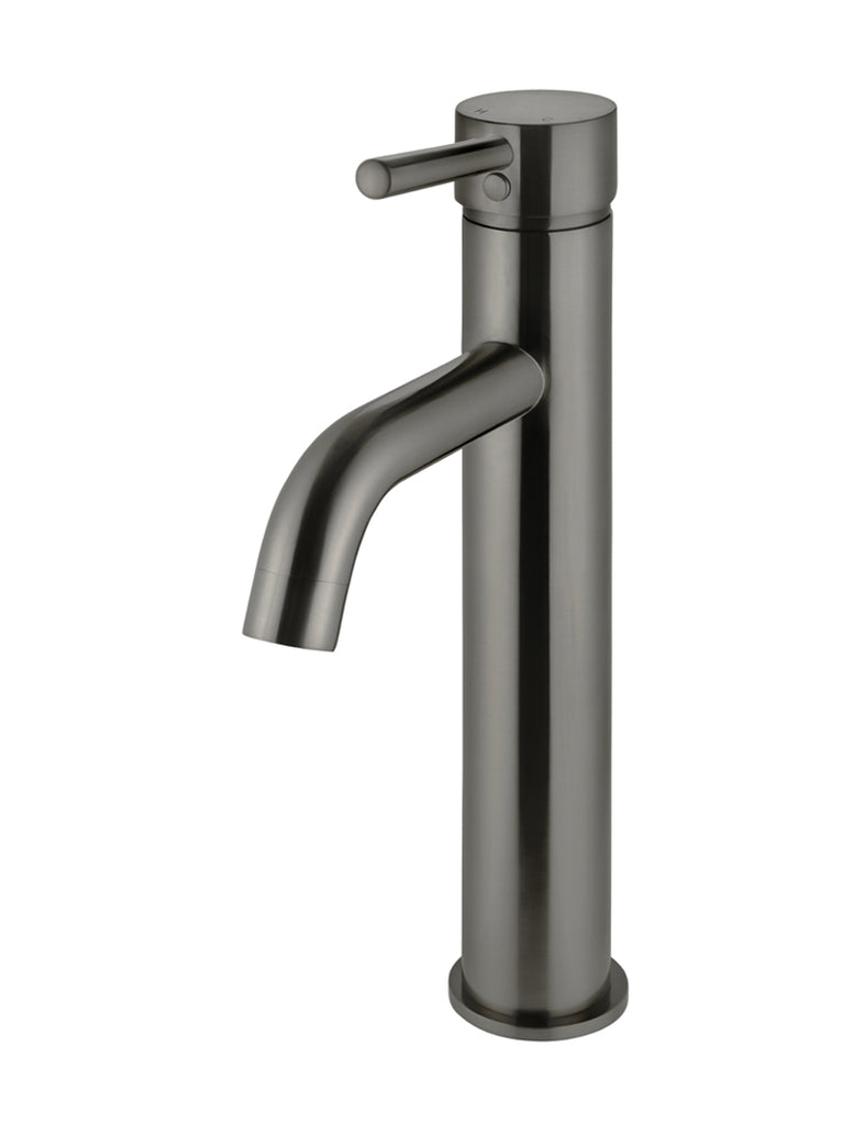 Round Tall Curved Basin Mixer