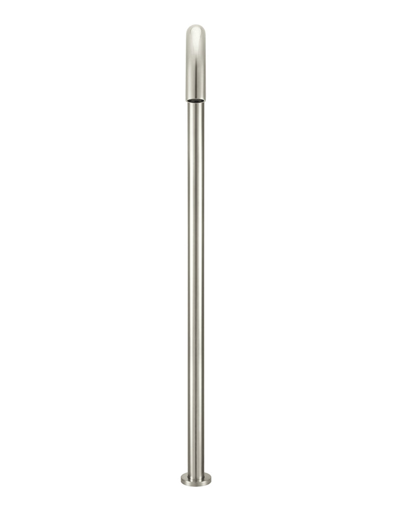 Round Freestanding Bath Spout - PVD Brushed Nickel