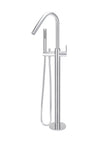 Round Paddle Freestanding Bath Spout and Hand Shower