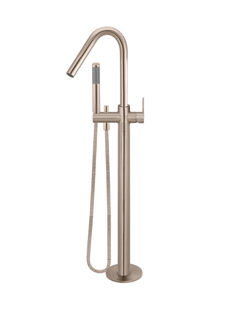 Meir Round Paddle Freestanding Bath Spout and Hand Shower