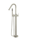Round Paddle Freestanding Bath Spout and Hand Shower
