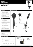 Meir specification sheet