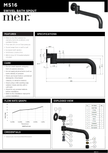 Meir specification sheet