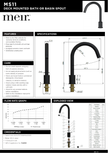 Meir specification sheet