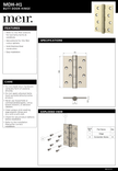 Meir specification sheet