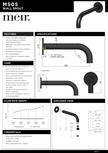 Universal Round Curved Spout specification sheet
