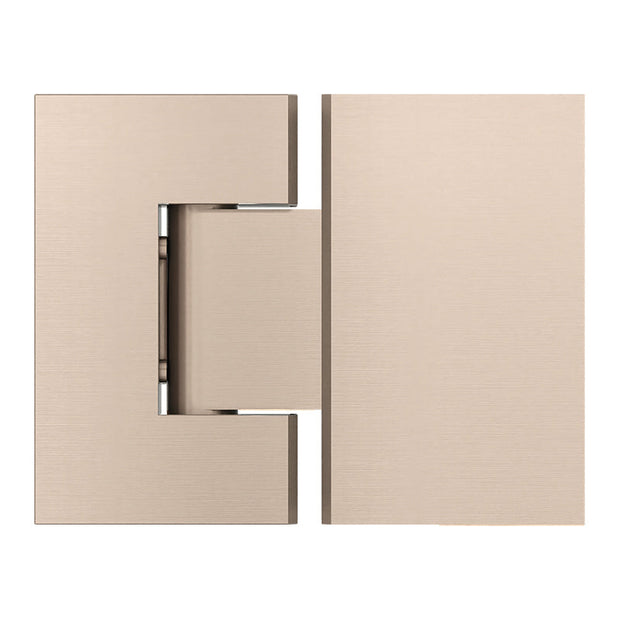 Glass to Glass Shower Door Hinge - Champagne