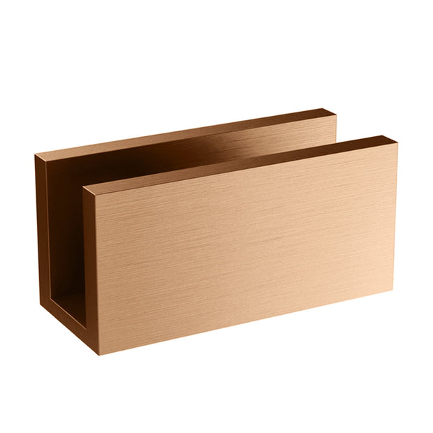 Glass Support U Bracket - Lustre Bronze