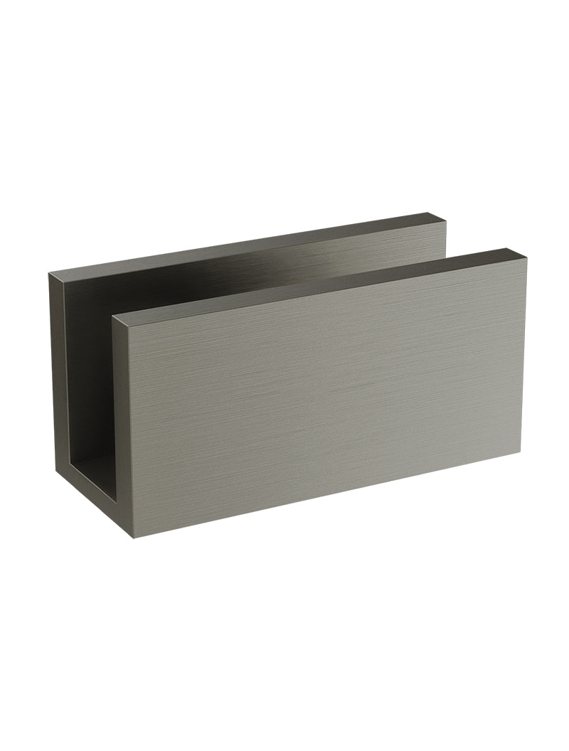 Glass Support U Bracket - Shadow Gunmetal