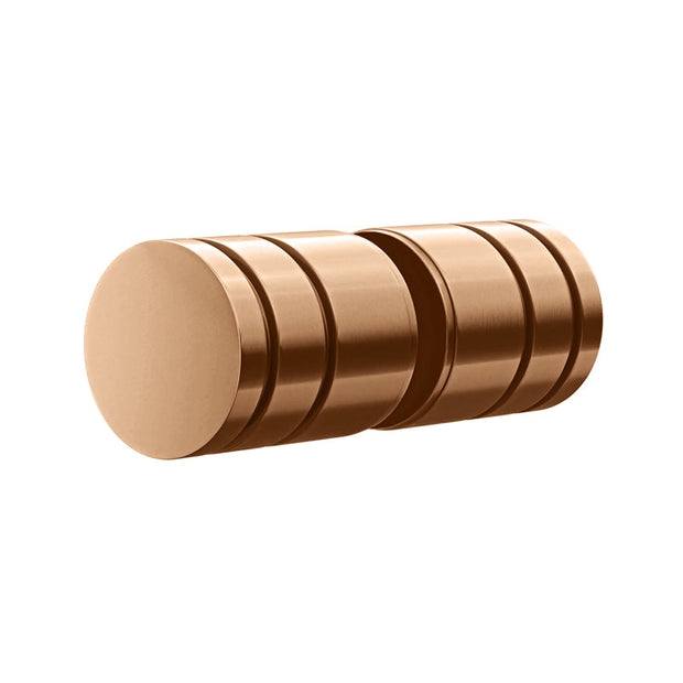 Shower Door Round Handle - Lustre Bronze