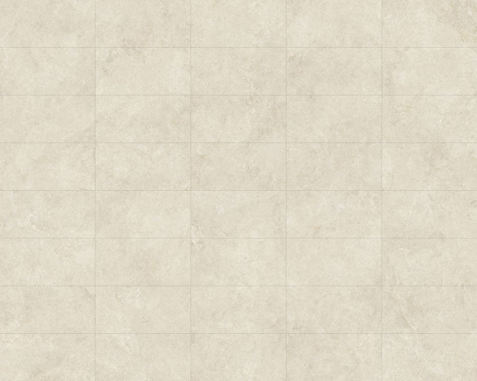 Milano Beige Matt Stone Look Porcelain Tiles 300x600mm in a room setting