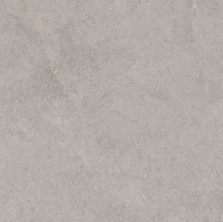 Milano Light Grey Matt Stone Look Porcelain Tiles 600x600mm tile