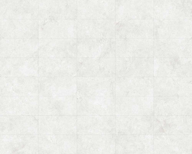Milano White Matt Stone Look Porcelain Tiles 300x600mm in a room setting