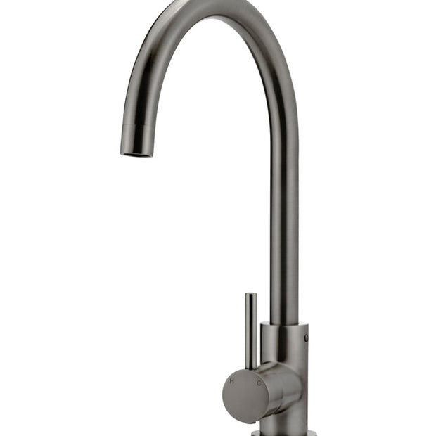 Round Gooseneck Kitchen Mixer Tap