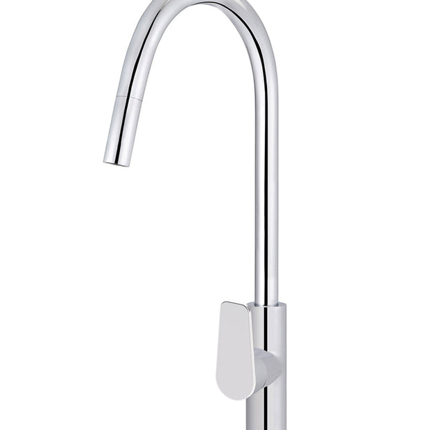 Round Paddle Piccola Pull Out Kitchen Mixer Tap