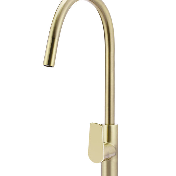 Round Paddle Piccola Pull Out Kitchen Mixer Tap