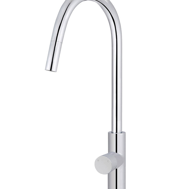 Round Pinless Piccola Pull Out Kitchen Mixer Tap