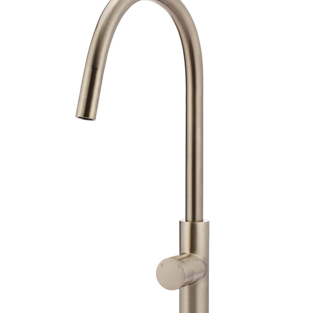 Round Pinless Piccola Pull Out Kitchen Mixer Tap