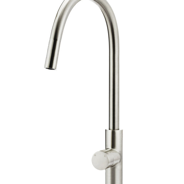 Round Pinless Piccola Pull Out Kitchen Mixer Tap