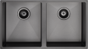 Lavello Kitchen Sink - Double Bowl 760 x 440 - Gunmetal Black