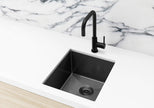Lavello Sink Strainer and Waste Plug Basket with Stopper - PVD Gunmetal Black