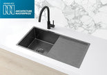Lavello Kitchen Sink - Single Bowl & Drainboard 840 x 440 - PVD