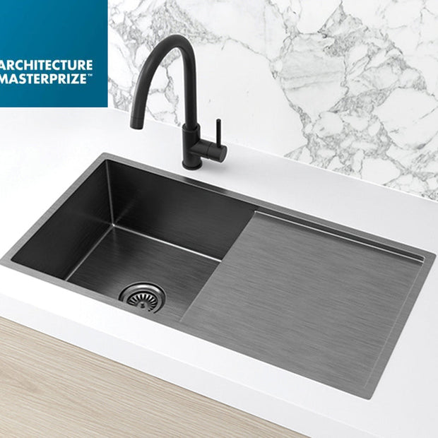 Lavello Kitchen Sink - Single Bowl & Drainboard 840 x 440 - PVD