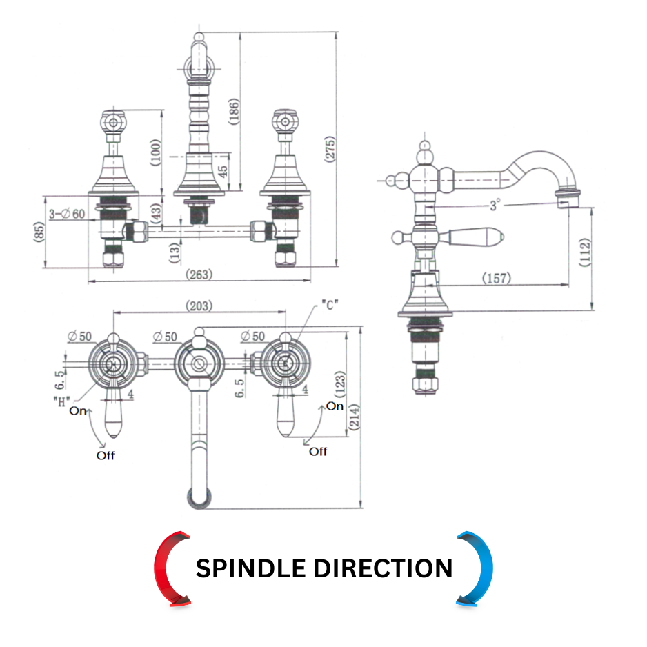 Bordeaux Basin Set line drawing
