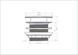 Pop-Up Waste 40mm For Bath line drawing