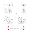 Ryker Washing Machine Stops 1/4 Turn line drawing