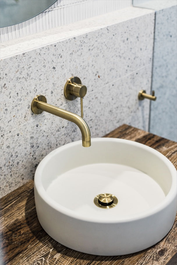 Round Wall Mixer Trim Kit (In-wall Body Not Included) - PVD Tiger Bronze