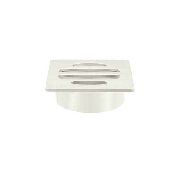 Square Floor Grate Shower Drain 50mm outlet - PVD Brushed Nickel