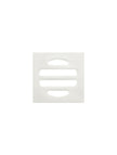 Square Floor Grate Shower Drain 50mm outlet - PVD Brushed Nickel