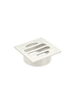 Square Floor Grate Shower Drain 50mm outlet - PVD Brushed Nickel