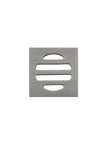 Square Floor Grate Shower Drain 50mm outlet - Shadow Gunmetal