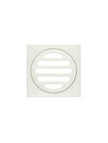 Square Floor Grate Shower Drain 80mm outlet - PVD Brushed Nickel